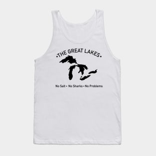 The Great Lakes No Salt, No Sharks, No Problem Black Tank Top